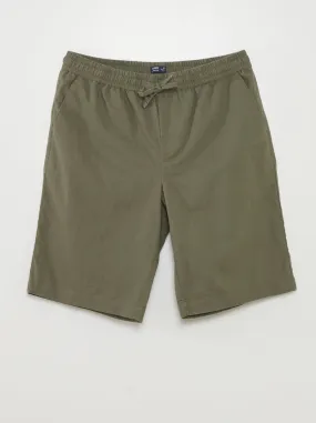 Bermuda chino larghi con lino - VERDE