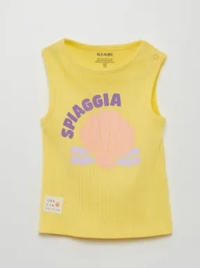 Canotta a coste - Grafik Edition - GIALLO